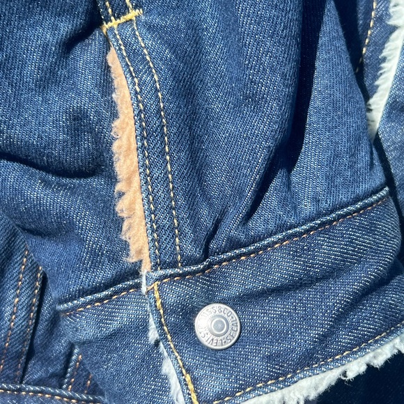 $168 L-XL-3XL Levi's REVERSIBLE VINTAGE RELAXED FIT SHERPA TRUCKER JACKET - Picture 8 of 13